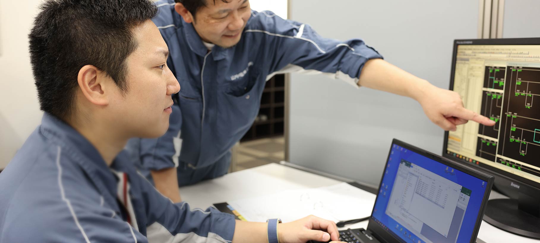 制御盤の設計・製作・施工を行う電機工業  電動機械の未来を デザインする  CUSTOMER FIRST&HIGH QUALITY